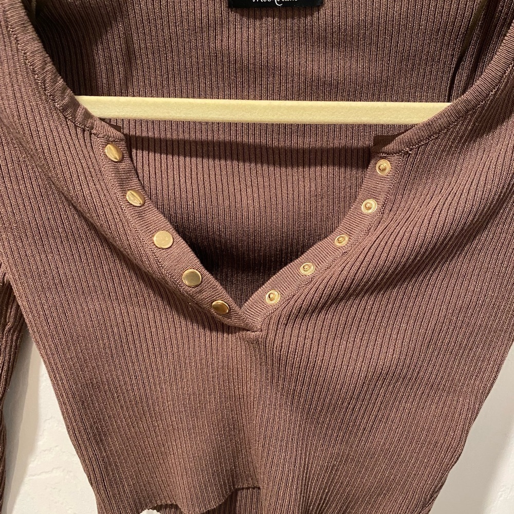 Ribbed crop top - Picture 2 of 4